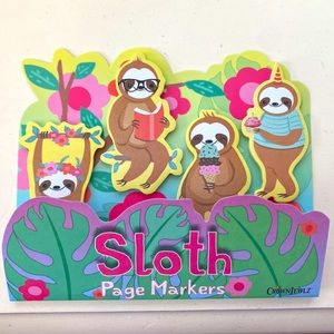 Crown Jewlz - Sloth Page Markers - ADORABLE - BRAND NEW! 💕💙
